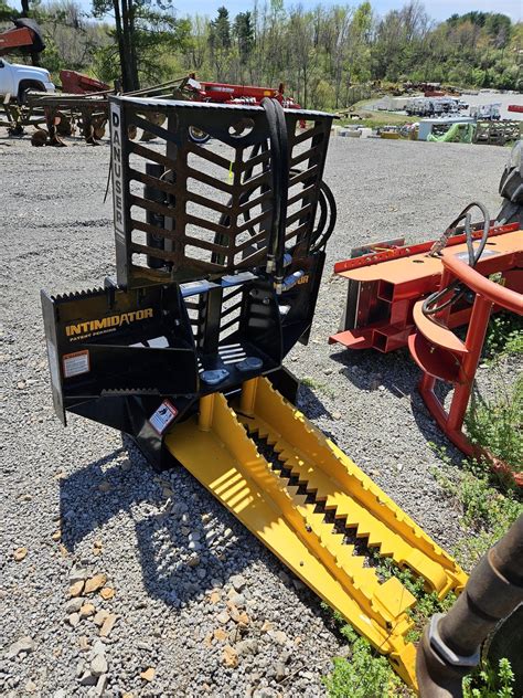 intimidator skid steer attachment|used danuser intimidator loader.